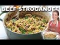 One pot beef stroganoff  easy dinner recipe