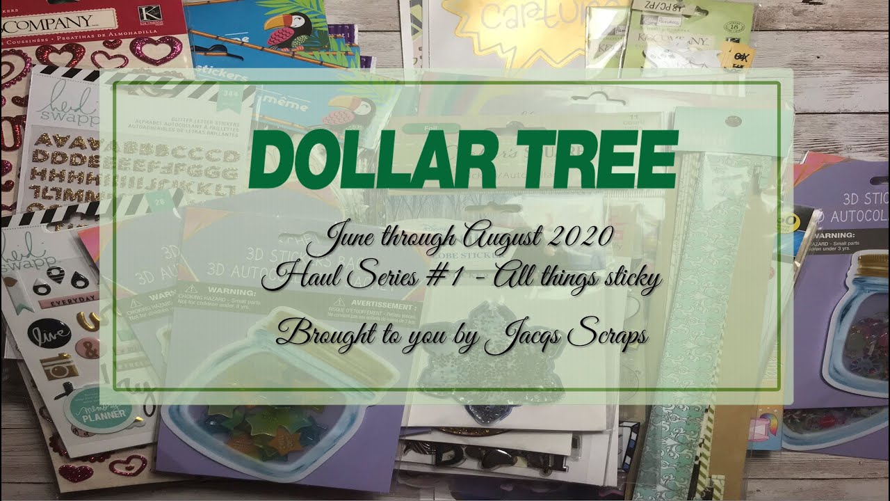 Dollar Tree Haul Series 1 All Things Sticky YouTube