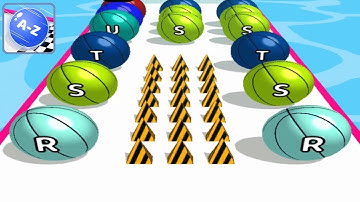 AZ Run - 2048 ABC Runner ! All Levels Gameplay (180-181) android, ios