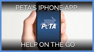 Help Animals With PETA's iPhone App Help Animals With PETA's iPhone App