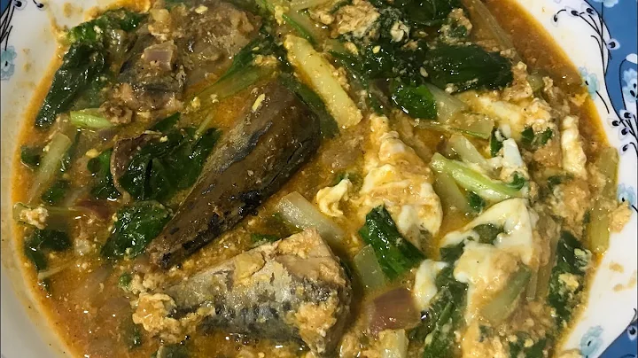 Ginisang Sardines with Pechay & Egg
