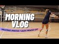 Morning vlog volleyball glute focused lift  what i eat