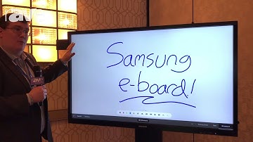 E4 AV Tour: Samsung Features New 4K QB65H-TR E-Board With Tizen System on Chip and MagicIWB S5