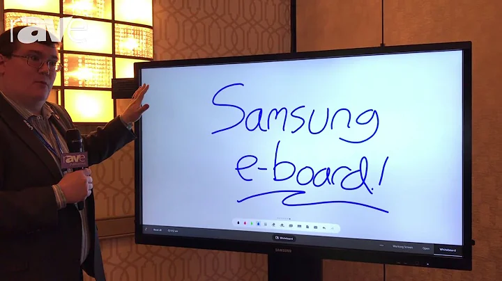 E4 AV Tour: Samsung Features New 4K QB65H-TR E-Board With Tizen System on Chip and MagicIWB S5
