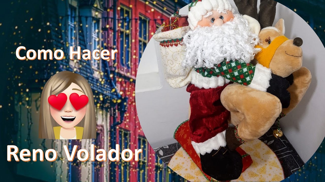Como hacer un Reno Volador - Moldes Gratis