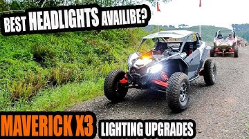 UPGRADES! Maverick X3 LED Headlights, Chase Lights and Shock Tower Light Bar! Heretic Studio