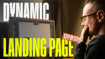 Full dynamic landing page step by step - Web Design tutorial