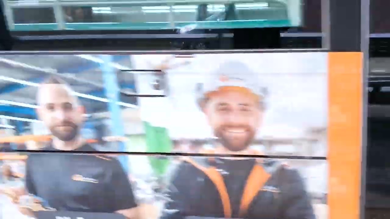 De tram was echt leuk in de zon