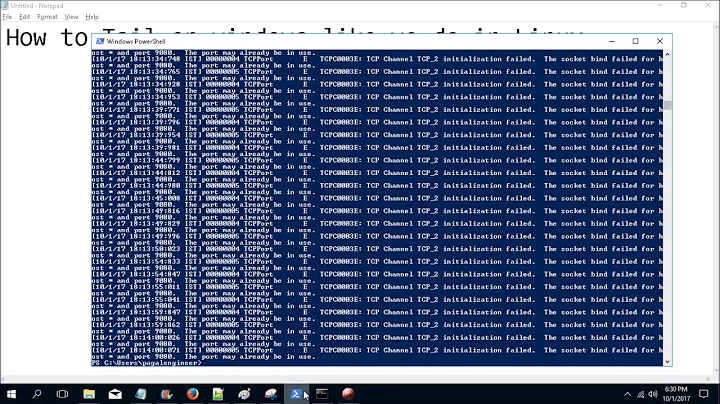 How to do tail in Windows from powershell