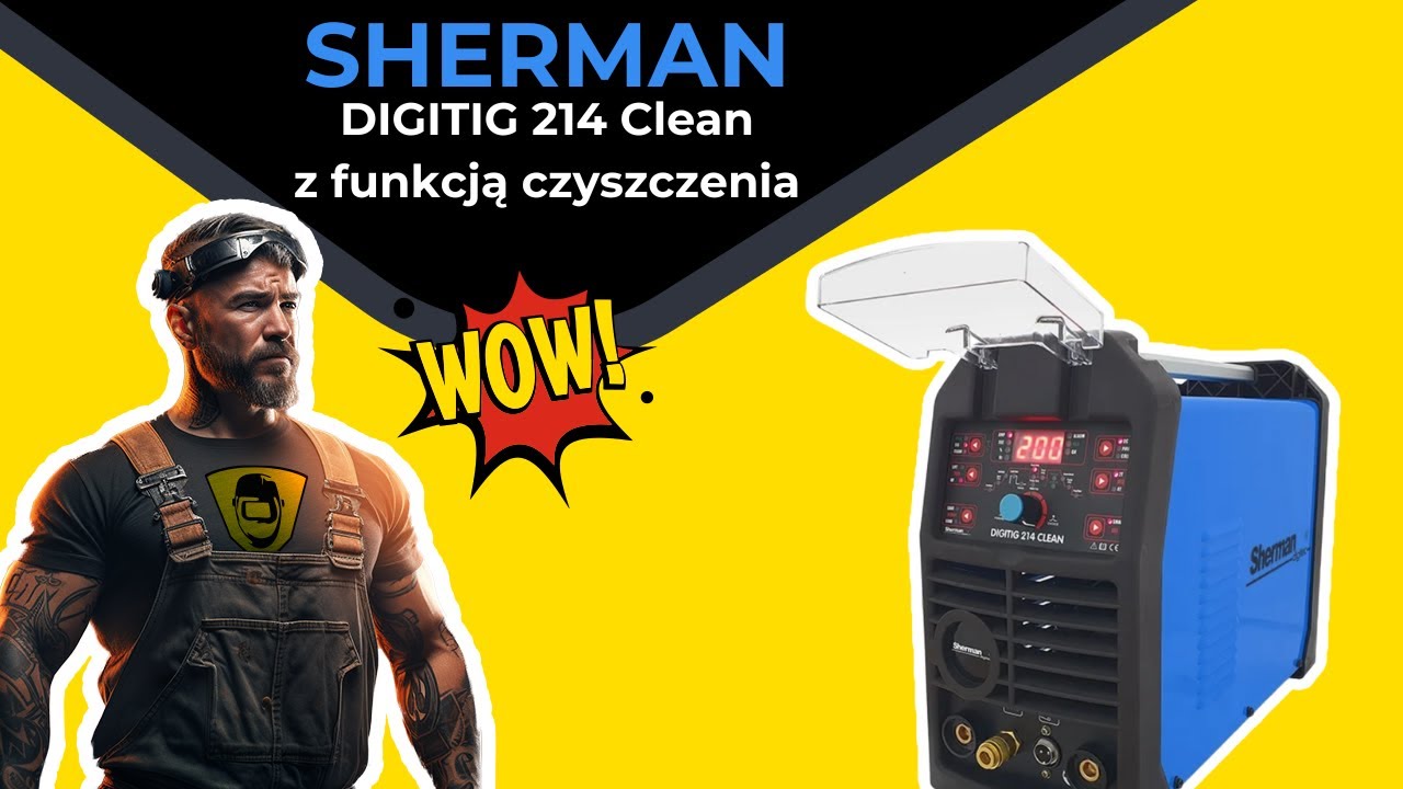 Spawarka Sherman DIGITIG 214 Clean z funkcją czyszczenia