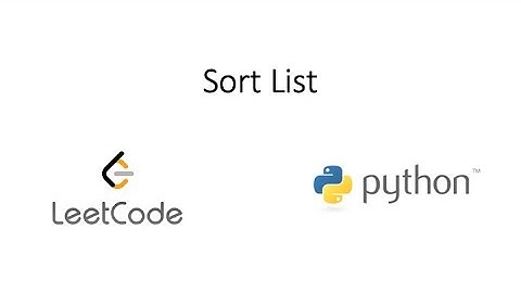 Leetcode - Sort List (Python)