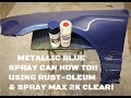 Metallic rustoleum spray can paint job with 2K clear (AMAZING RESULTS!!!)