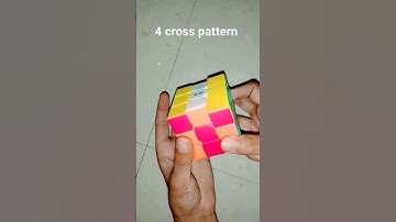 4 Cross pattern #rubikscube #shorts #cubesolving #pattern #viralvideo #ytshorts #cubelelo #cubelover
