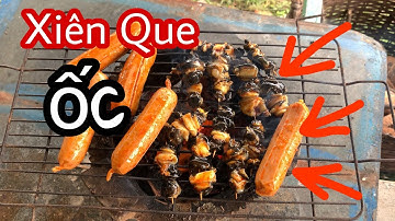 Làm Ốc Bươu Xiên Que Nướng Sa Tế Siêu Cay