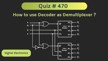 How to use Decoder as Demultiplexer?  | Quiz # 470