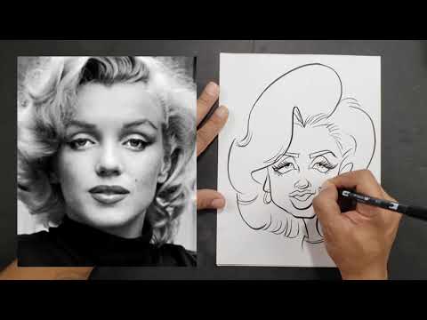 Video: Wie Zeichnet Man Marilyn Monroe