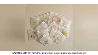 100Pcs Customized Logo Jewelry EVA Zipper Organizer Gift Bag Earrings Rings Pendant Necklace Bracele