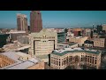 Drone video downtown Columbus, Ohio