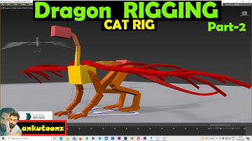 Dragon Rigging Animation in 3ds max PART 2 with Cat Rig