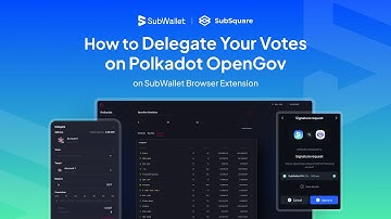How to delegate your votes on Polkadot OpenGov with SubSquare using SubWallet Browser Extension
