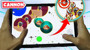 [🔥HANDCAM] CANNON and TRICKS IN AGARIO - Agar.io Mobile
