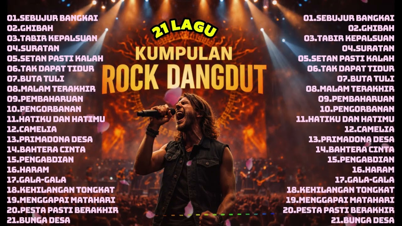 21 LAGU POPULER ROCK DANGDUT VIRAL MASA KINI || COVER ROCK VERSION