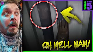 Nuke's Top 5 Ghost Videos SO SCARY You'll Be SHOOK  | REACTION