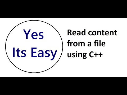 Read Content from a file using C++ | With Code Example | #Yes_Its_Easy ...