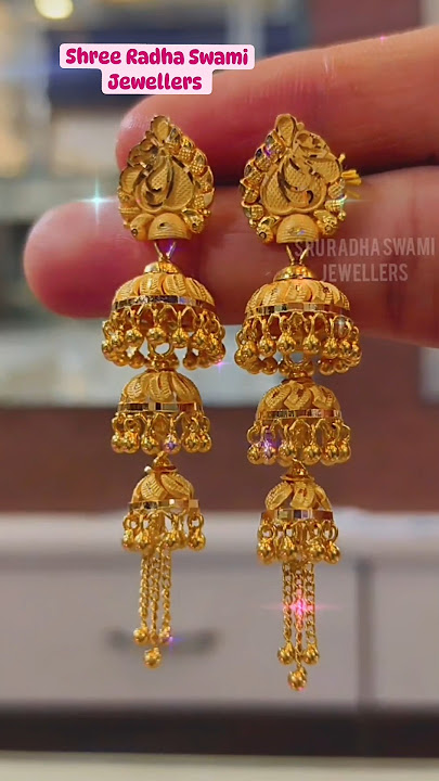 Long jhumka design #jhumkadesign #trending #shorts #jewellerydesign #jewellery #jewelry #gold #srsj