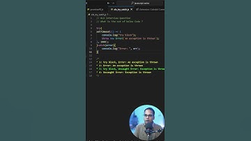 🚀 Try Catch Block Asynchronous Interview Question 🚀 #coding #codewithkg