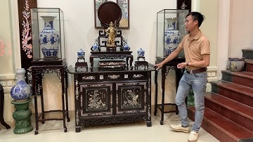 Bàn Ghế Cổ - Bàn Huế Bày Đồ Cổ - Nội Thất Cổ Xưa - Trường Kỷ Đẹp - Bàn Ghế Gỗ Đẹp - Tủ Gỗ Lối Cổ Xưa