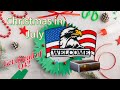 Christmas In July - Laser Cut Patriotic Welcome Sign - Prep for Q4
