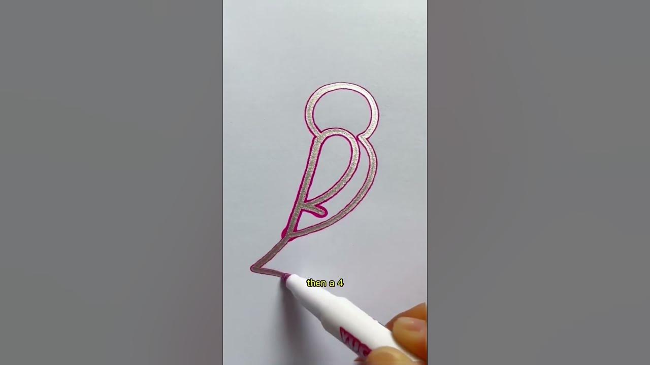 drawing-a-bird-with-numbers-step-by-step-shorts-youtube