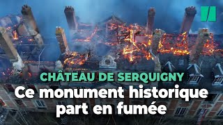 L'incendie spectaculaire d'un château dans l'Eure