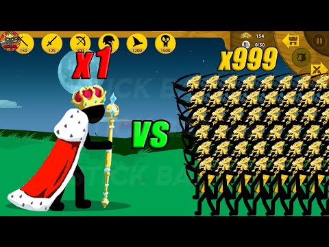 Supreme King VS 9999 Kytchu Army Gold | STICK WAR LEGACY | STICK BATTLE