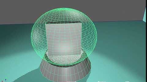 Animated snow globe turntable Maya