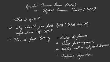 Various methods for finding GCD (Greatest Common Divisor) or GCF or HCF