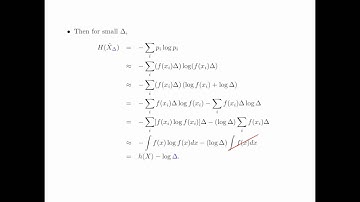 Chapter 10 Differential Entropy - Section 10.2 Definition