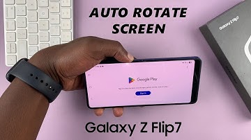 How To Turn Screen Auto Rotate ON / OFF On Samsung Galaxy Z Flip 7