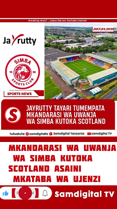 JayRutty Aleta Mkandarasi Kutoka SCOTLAND 🔥 Uwanja Mpya wa SIMBA Kuanza Kujengwa Rasmi!