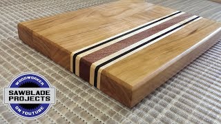 How to make a CHERRY CUTTING BOARD with wenge, maple and mahogany Check out my CHERRY CUTTING BOARD with wenge, maple and mahogany stripes. I made this cutting board in two Days. I used