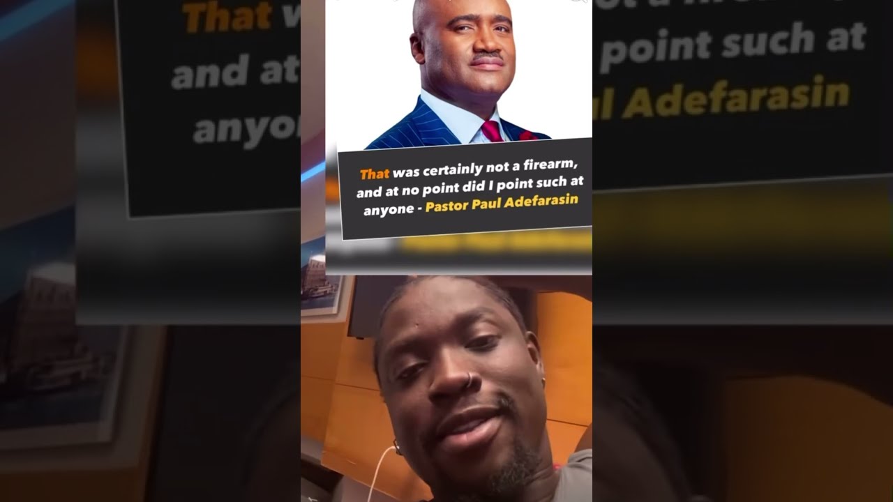 Very Dark Man Said Paul Adefarasin It Wasn T A Fire Arm Vdm Pauladefarasin Viralvideo Nat