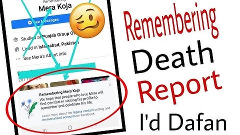 How To memorialized Death report of any facebook account 2021 new reporting trick