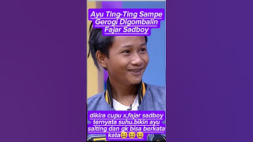 Ayu ting-ting salting digombalin fajar sadboy#viral#artis#trending#fajar sadboy#ayu ting-ting#shorts