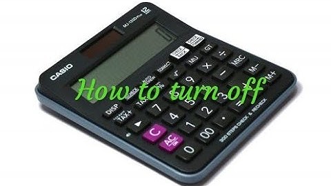 How to turn off Casio Calculators ||With a Surprise||.