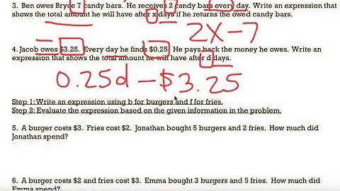 Unit 4 Lesson 21 Word Problems