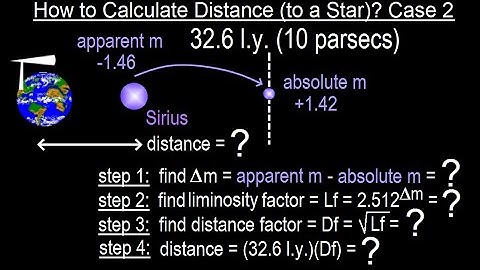 Astronomy - Ch. 24: Variable Stars (16 of 26)  How to Calculate Distance to a Star?  Case 2 Sirius