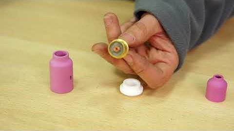 Antorcha TIG con difusor lens: montaje