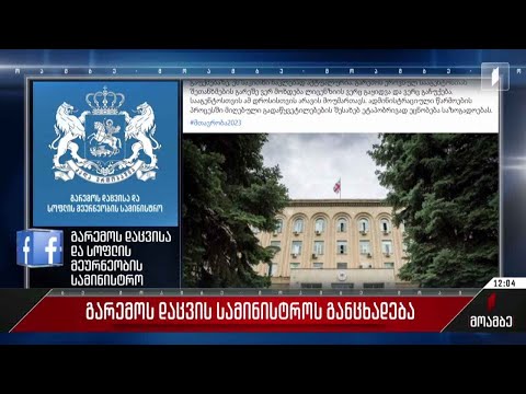 „რიონის ხეობის მცველების“ აქცია - გარემოს დაცვის სამინისტრო-ს განცხადება