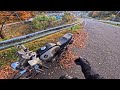 Japan [4K 60] Motorcycle Trip to Kiso | Autumn (50mins) | Old Honda 250 | asmr